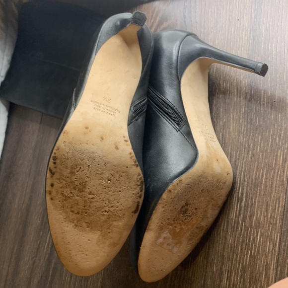 Saks Fifth Avenue Made In Italy Women's High Heel Tall Boots Size 7 1/2 - Picture 5 of 6